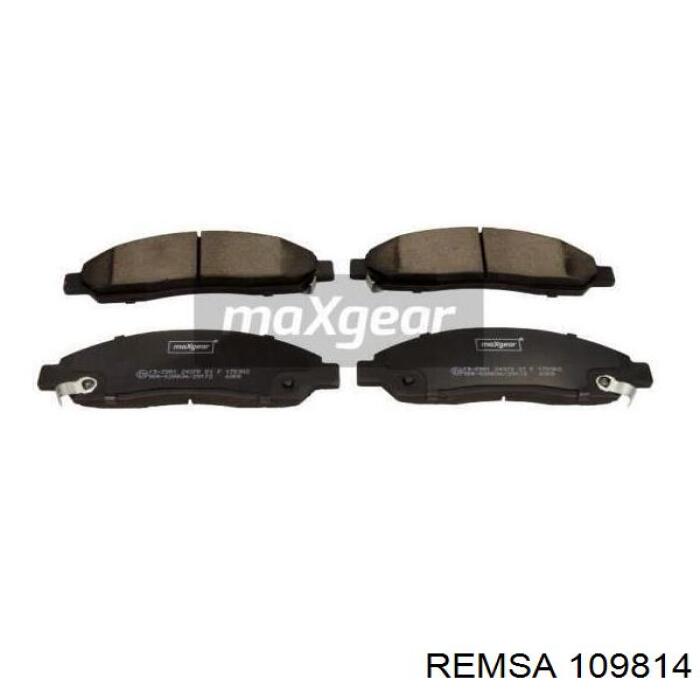 109814 Remsa колодки гальмівні передні, дискові
