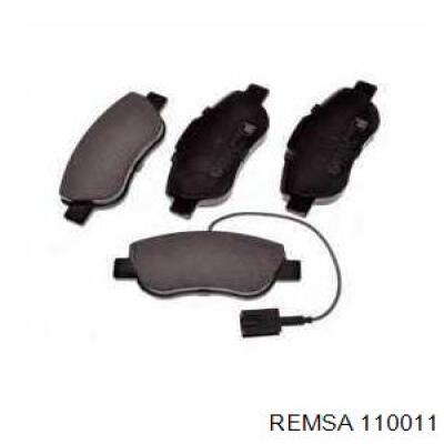 Передні тормозні колодки 110011 Remsa