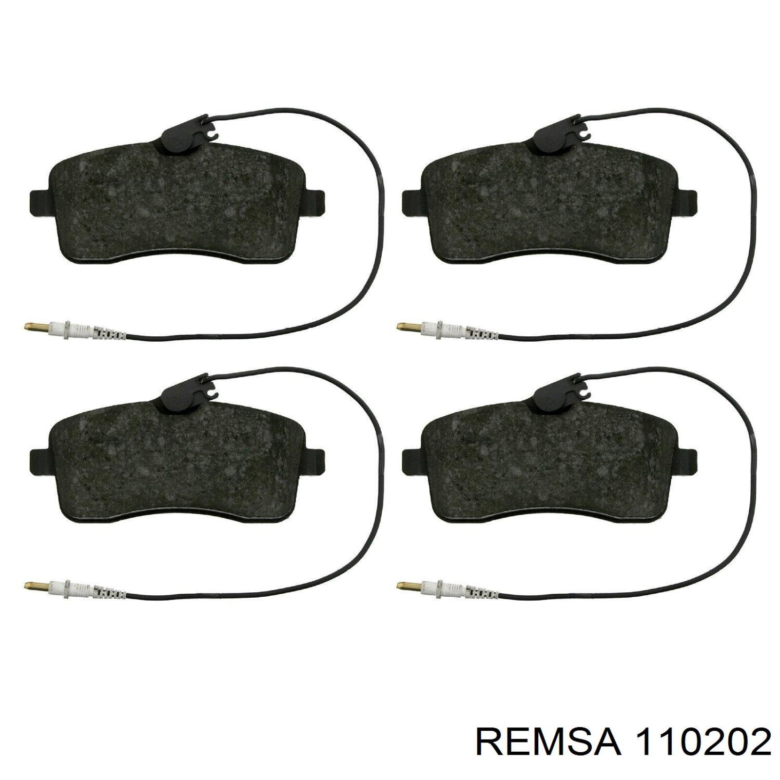Гальмівні колодки Remsa 110202 ціна, від 26.72 USD