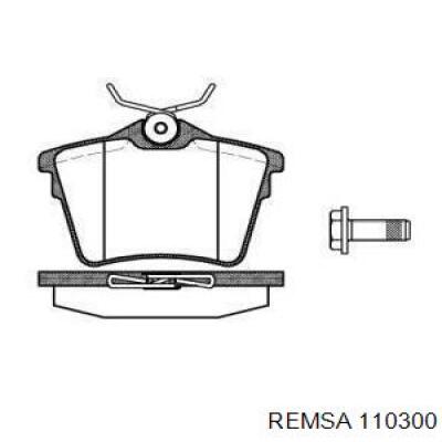 Задні гальмівні колодки Remsa 110300 ціна, від 25.12 USD