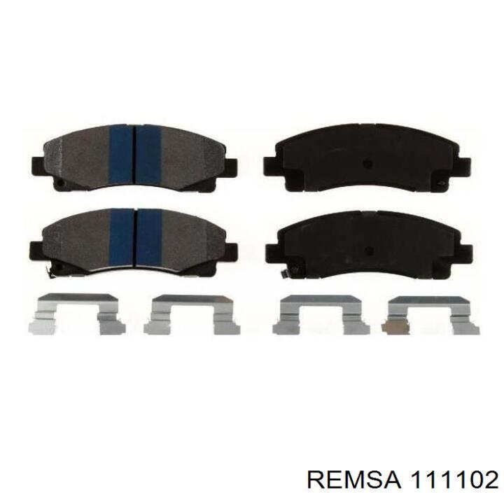 111102 Remsa колодки гальмівні передні, дискові