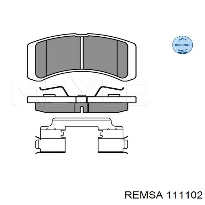 Передні тормозні колодки 111102 Remsa