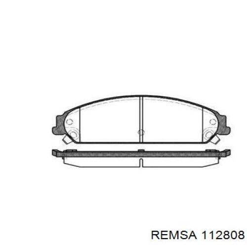 Передні тормозні колодки 112808 Remsa