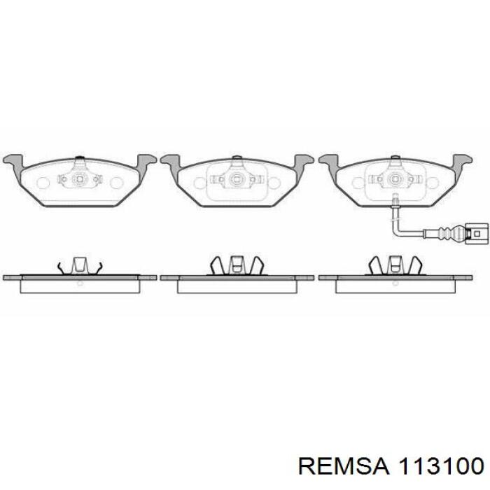 Гальмівні колодки Remsa 113100 ціна, від 29.00 USD