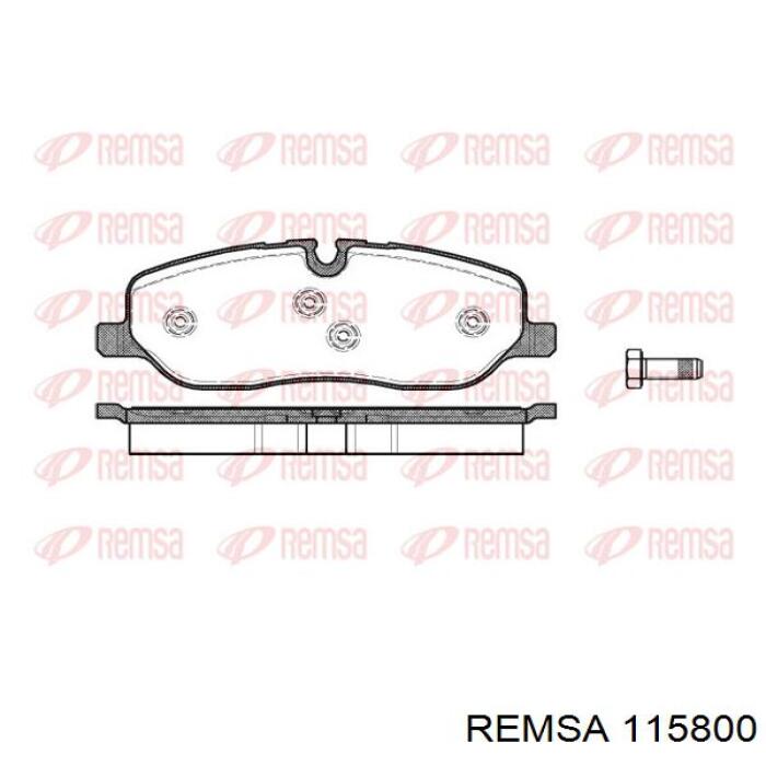 Гальмівні колодки Remsa 115800 ціна, від 29.45 USD