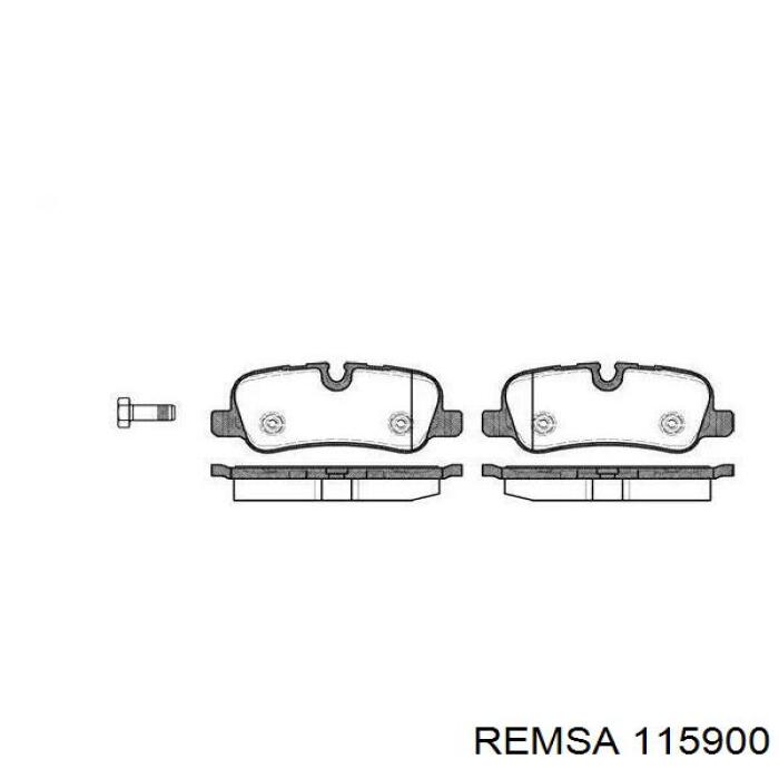 Купити 115900 Remsa Задні колодки