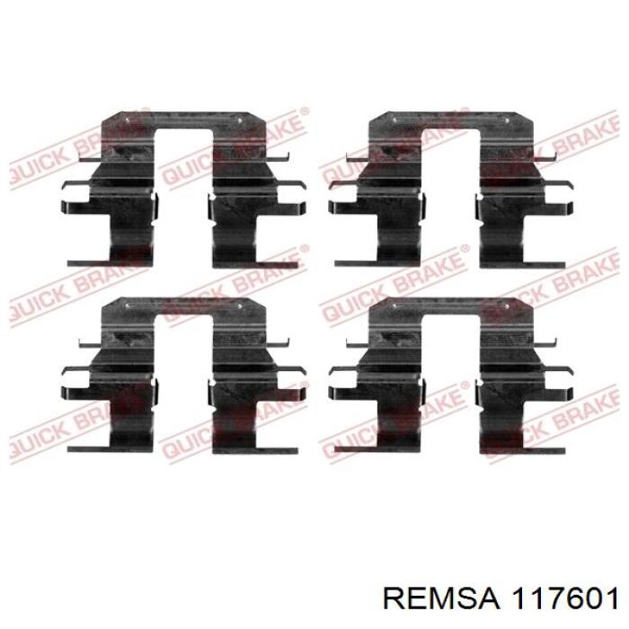 Задні дискові колодки Remsa 117601