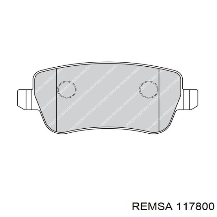 Задні дискові колодки Remsa 117800