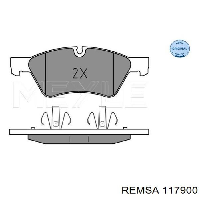 Тормозні колодки Remsa 117900