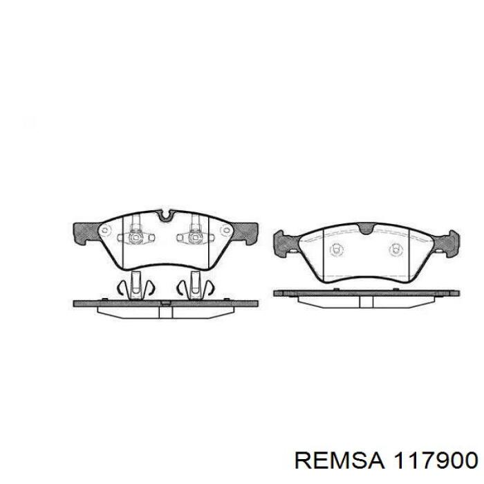 117900 Remsa колодки гальмівні передні, дискові