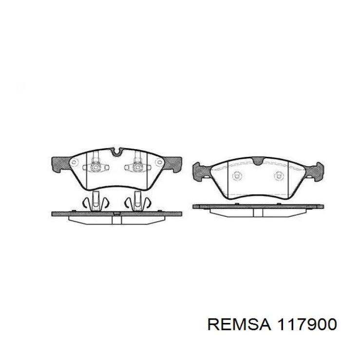 Гальмівні колодки Remsa 117900 ціна, від 36.79 USD
