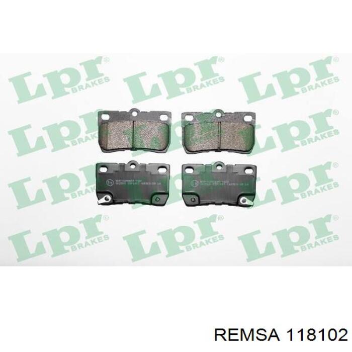 Задні дискові колодки Remsa 118102