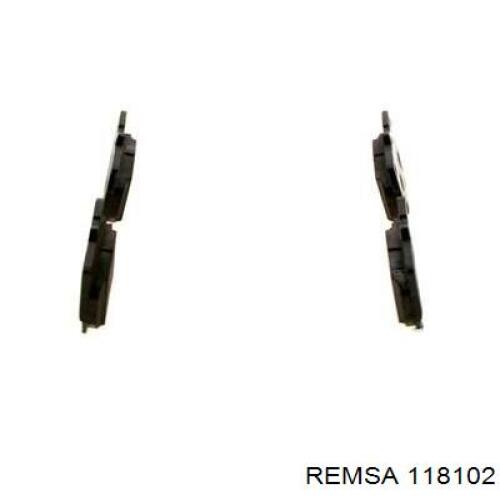 Задні гальмівні колодки Remsa 118102 ціна, від 23.39 USD