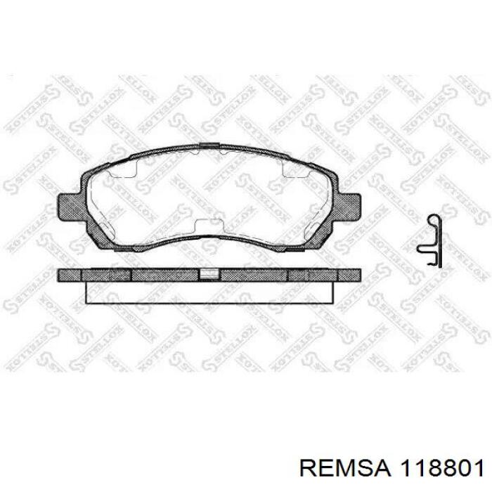 Задні дискові колодки Remsa 118801