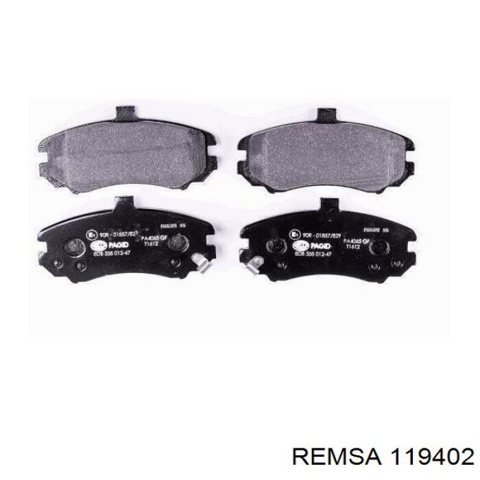Тормозні колодки Remsa 119402
