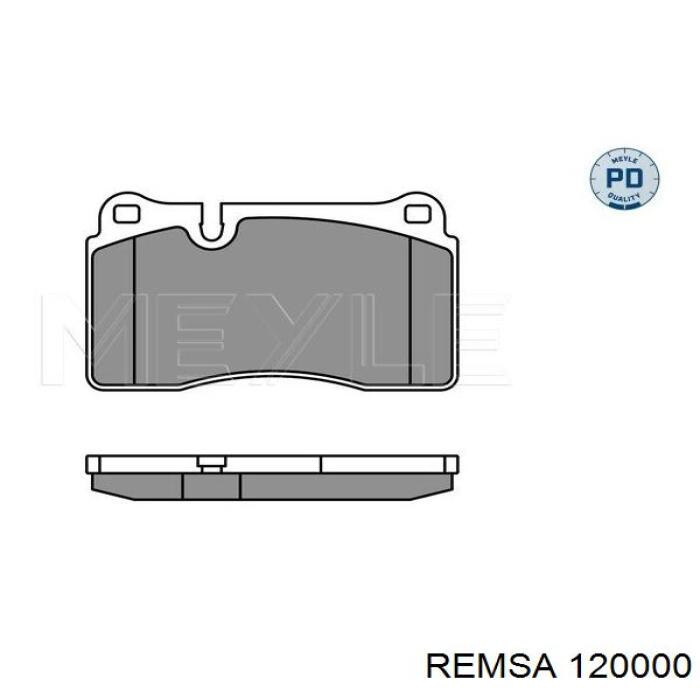 Передні тормозні колодки 120000 Remsa