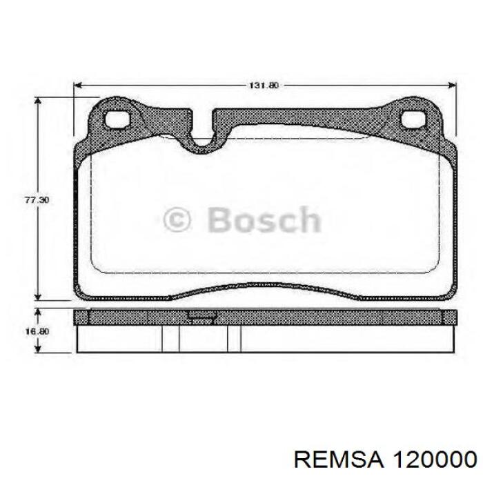 Гальмівні колодки Remsa 120000 ціна, від 34.15 USD