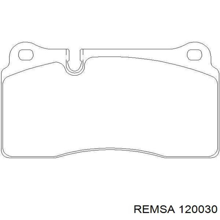 Купити 120030 Remsa Колодки гальмівні передні, дискові
