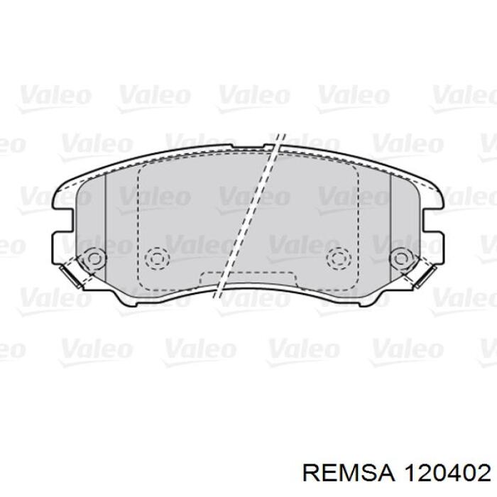 Тормозні колодки Remsa 120402