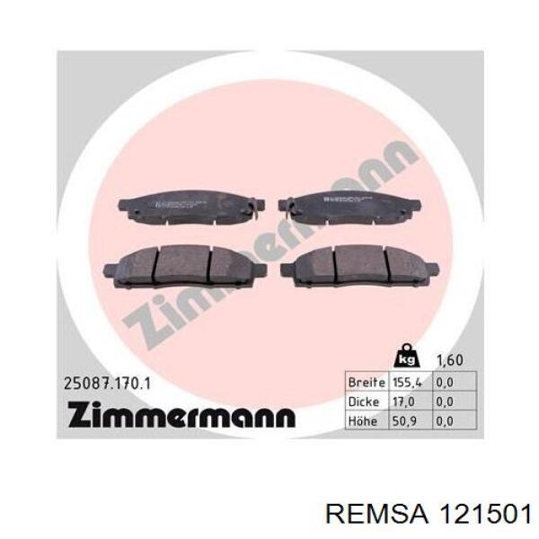 Тормозні колодки Remsa 121501