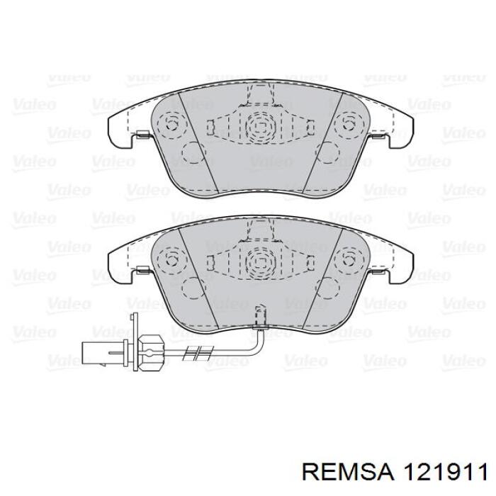 Тормозні колодки Remsa 121911
