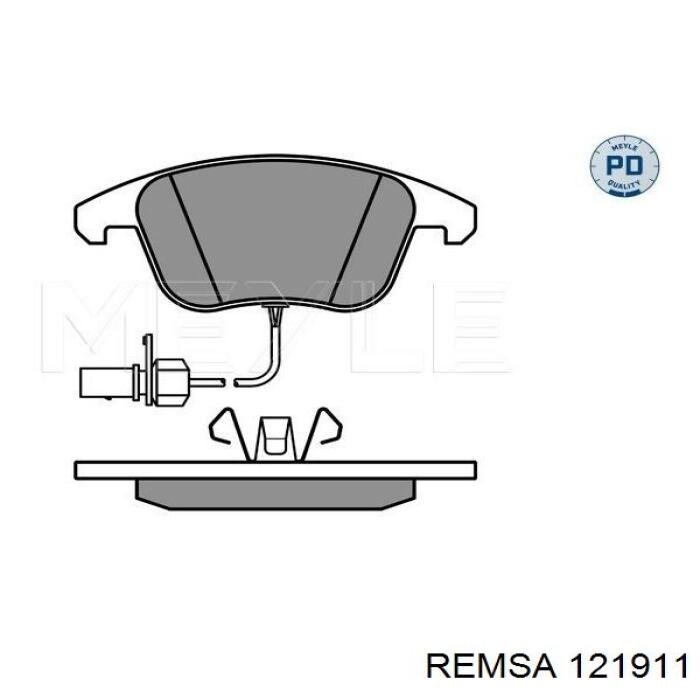 Передні тормозні колодки 121911 Remsa