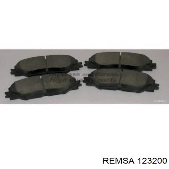 123200 Remsa колодки гальмівні передні, дискові