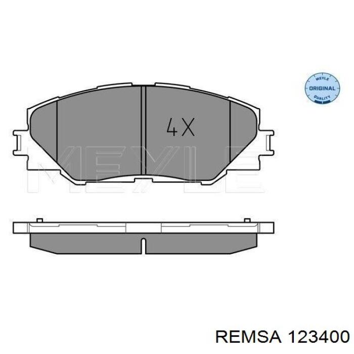 123400 Remsa Передні гальмівні колодки