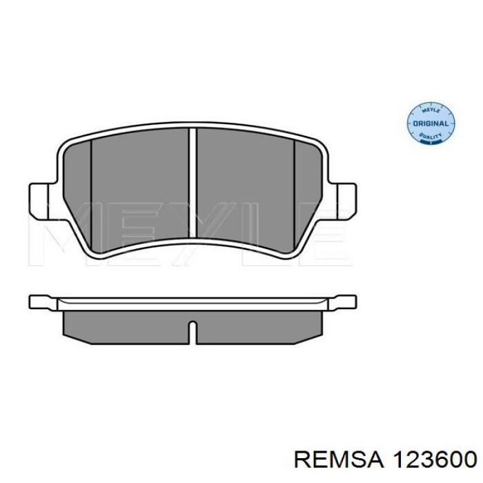 Задні гальмівні колодки Remsa 123600 ціна, від 22.67 USD