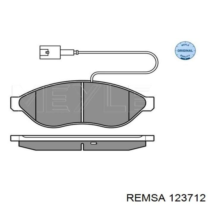 Тормозні колодки Remsa 123712
