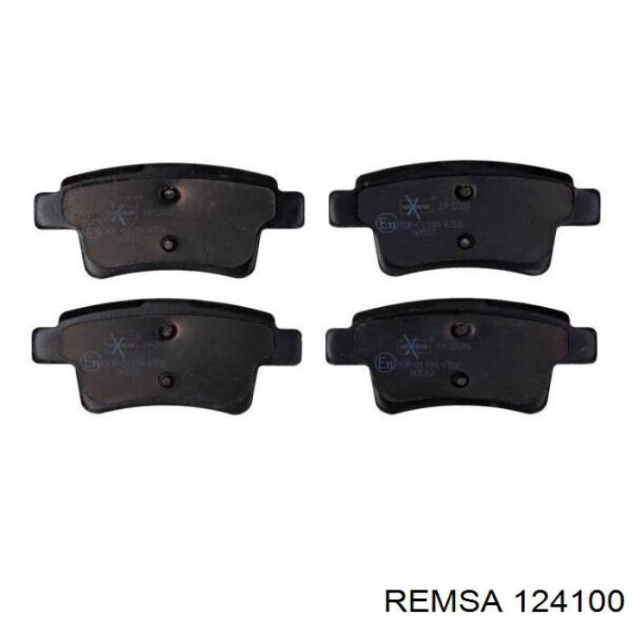 124100 Remsa колодки гальмові задні, дискові