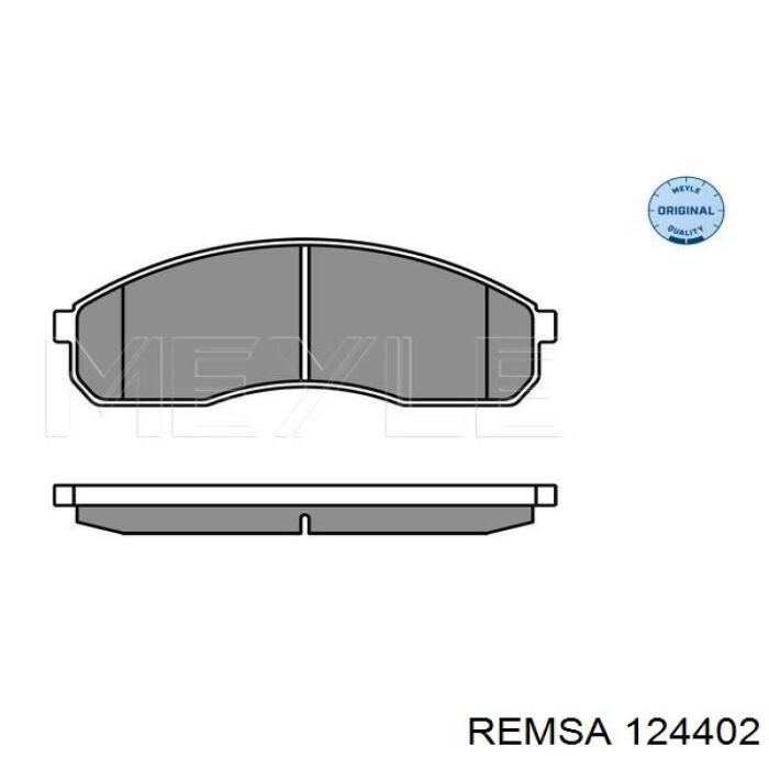 Тормозні колодки Remsa 124402
