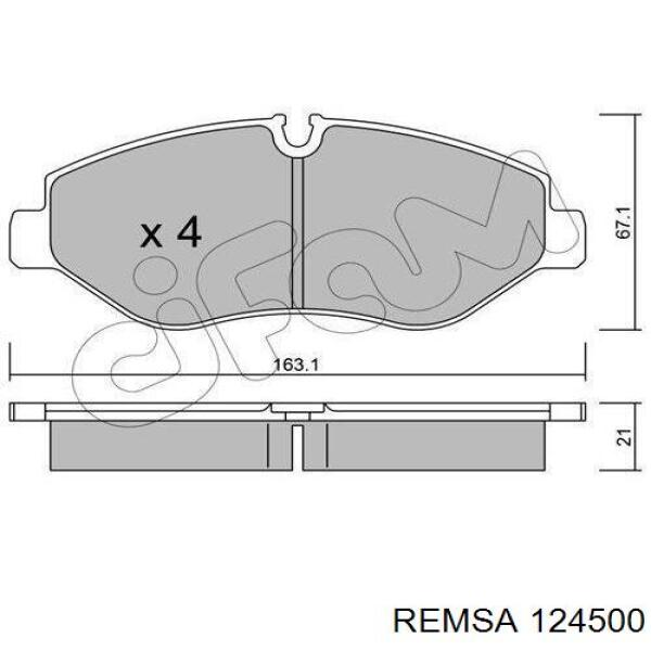Гальмівні колодки Remsa 124500 ціна, від 34.59 USD