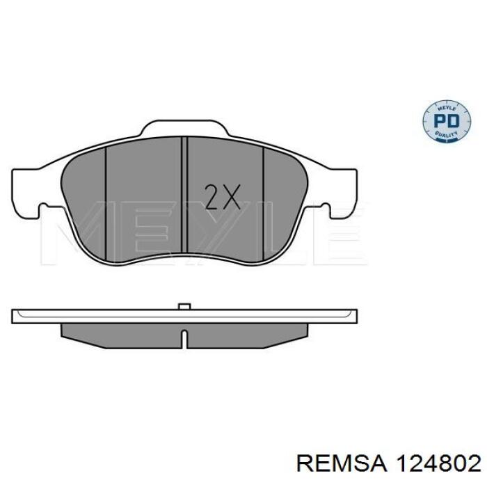 Гальмівні колодки Remsa 124802 ціна, від 39.87 USD