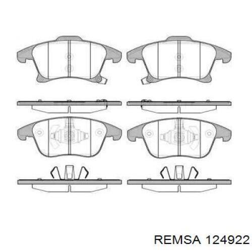 Гальмівні колодки Remsa 124922 ціна, від 34.08 USD