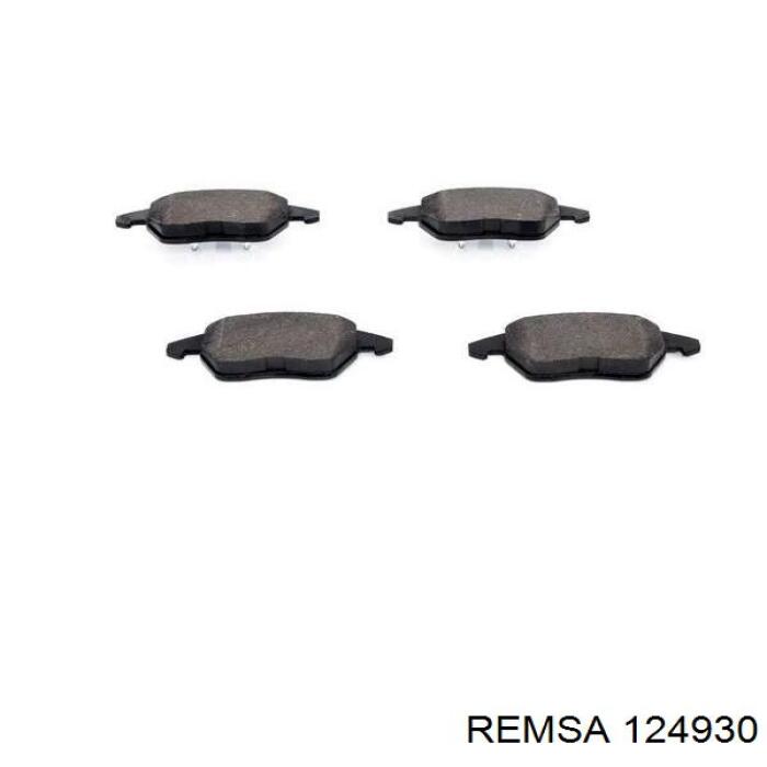 Передні тормозні колодки 124930 Remsa
