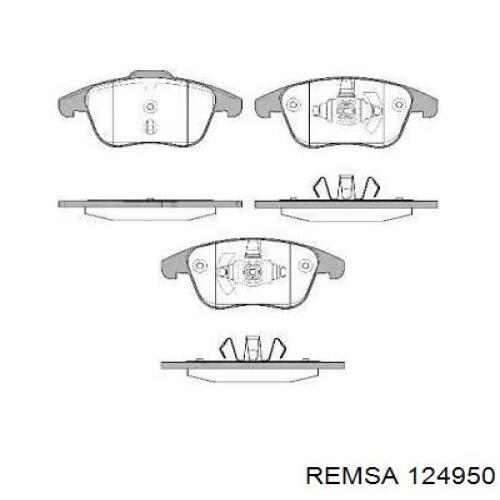 Гальмівні колодки Remsa 124950 ціна, від 33.00 USD