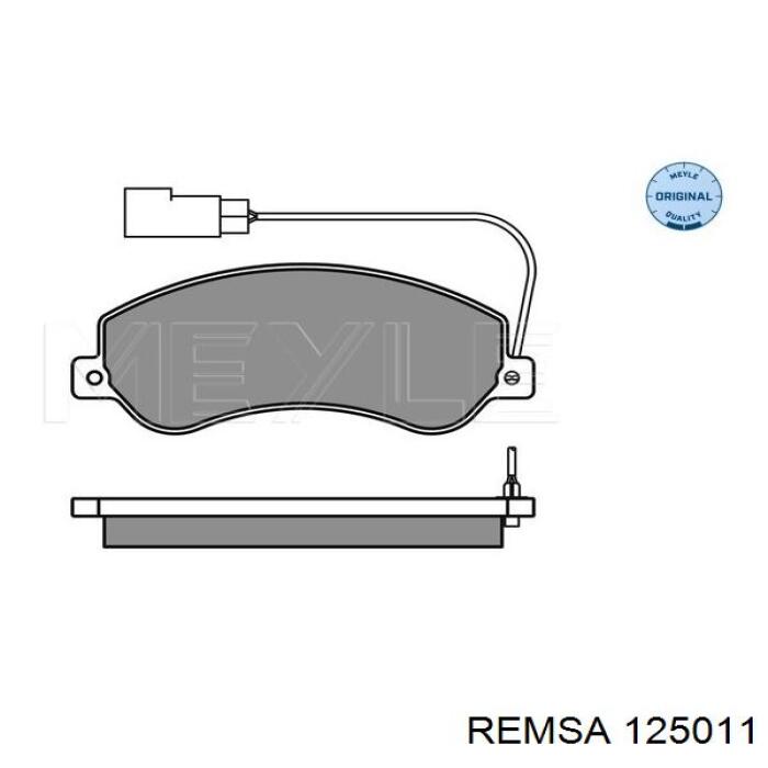 125011 Remsa Передні гальмівні колодки