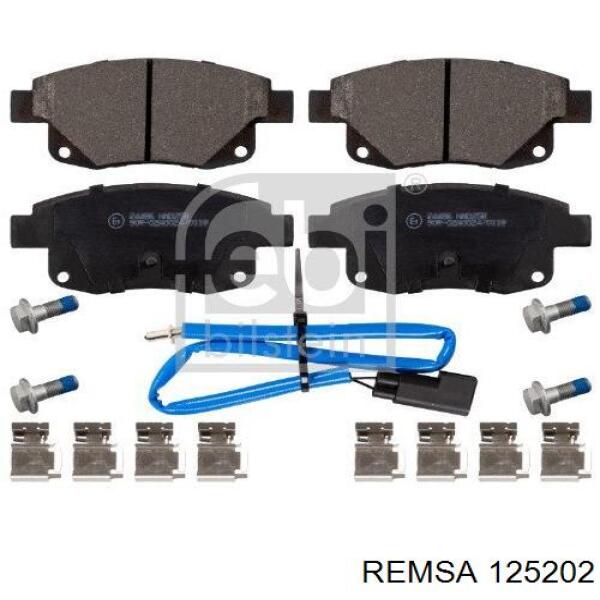 Задні гальмівні колодки Remsa 125202 ціна, від 21.14 USD