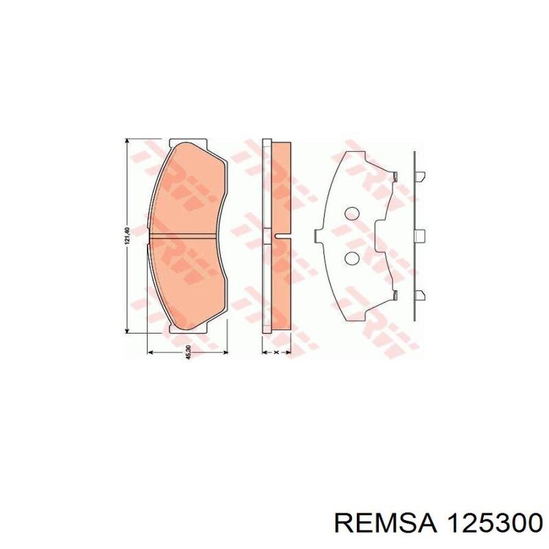 Гальмівні колодки Remsa 125300 ціна, від 25.49 USD