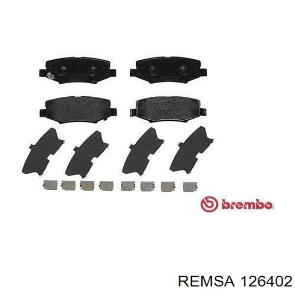 Задні гальмівні колодки 126402 Remsa