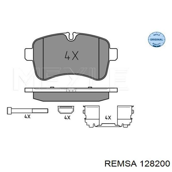 Задні гальмівні колодки Remsa 128200 ціна, від 30.39 USD