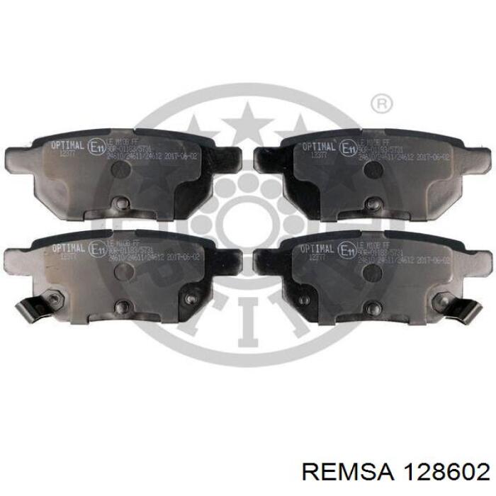 Задні гальмівні колодки Remsa 128602 ціна, від 20.02 USD