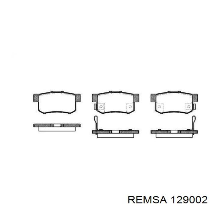 Купити 129002 Remsa Задні колодки