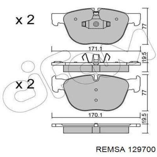 Тормозні колодки Remsa 129700