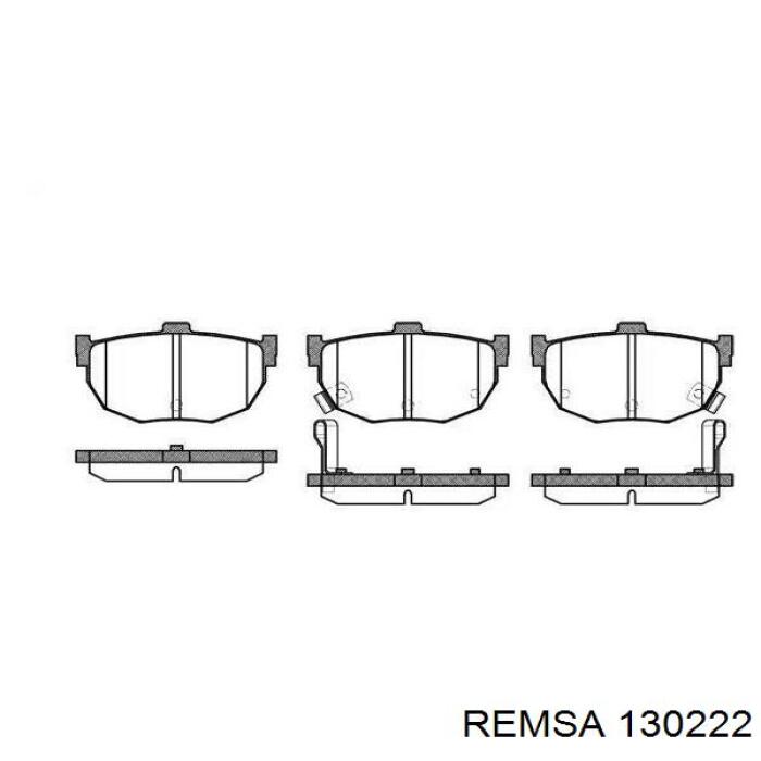 Гальмівні колодки Remsa 130222 ціна, від 32.50 USD