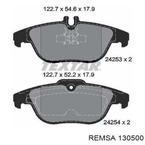 Задні дискові колодки Remsa 130500