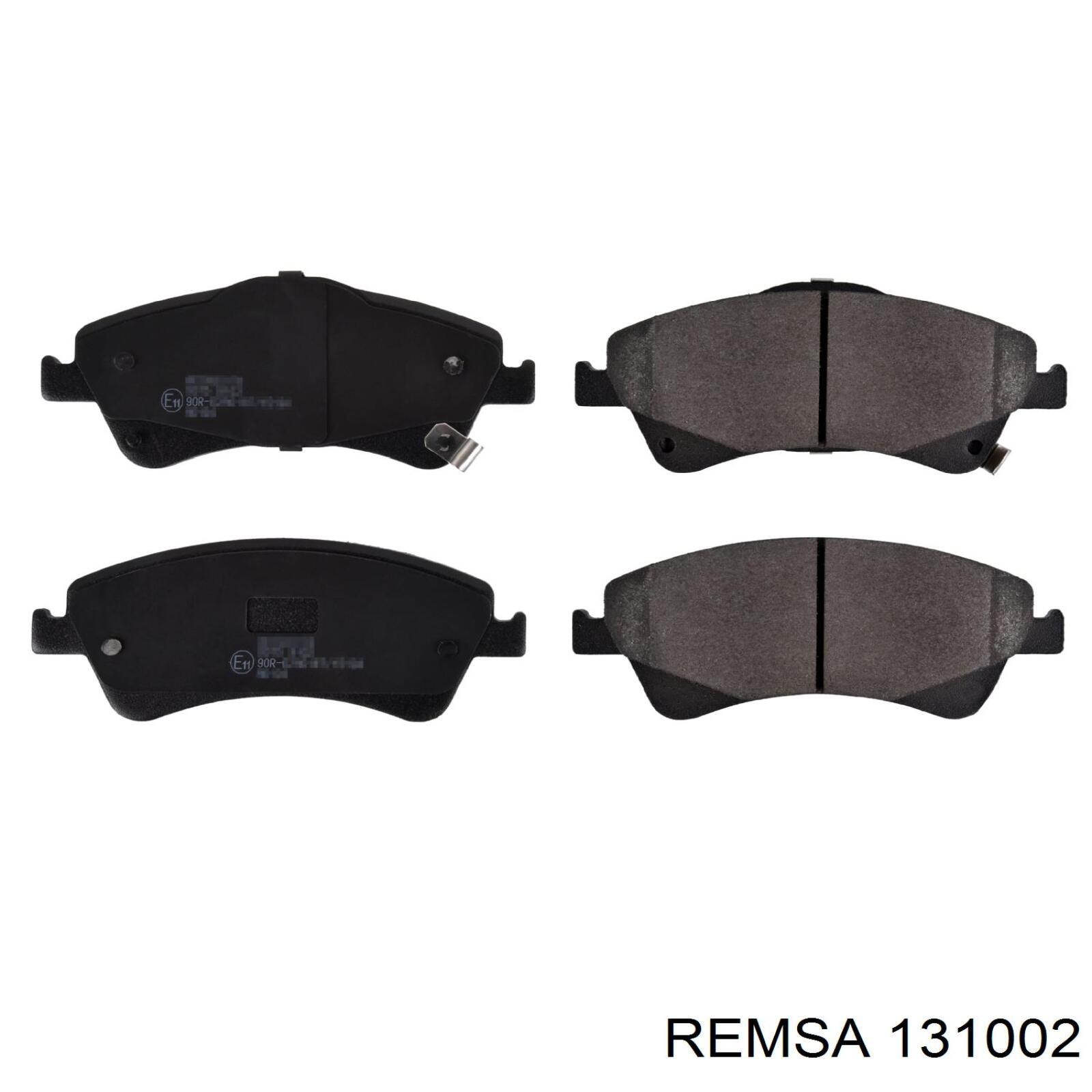 131002 Remsa колодки гальмівні передні, дискові