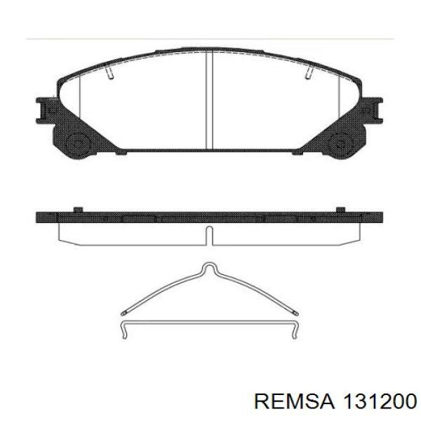 Колодки гальмівні передні, дискові 131200 Remsa