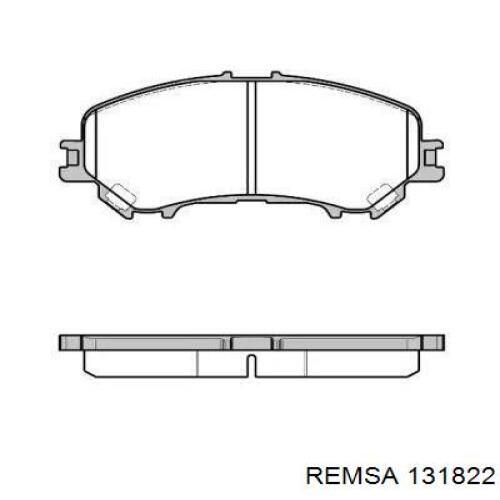 Передні тормозні колодки 131822 Remsa